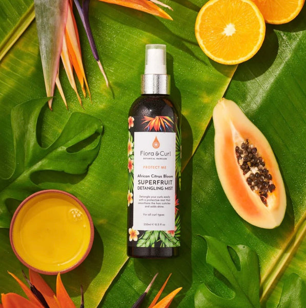Flora & Curl African Citrus Superfruit detangling mist